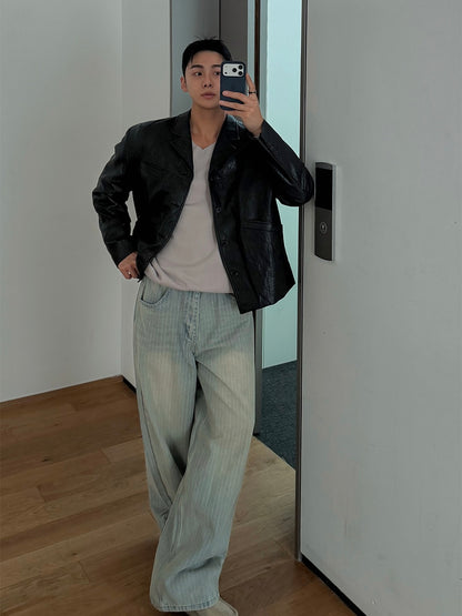 Puckered Wide Pants