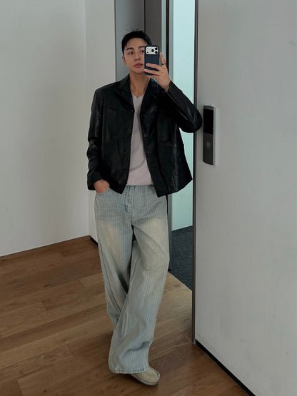 Puckered Wide Pants