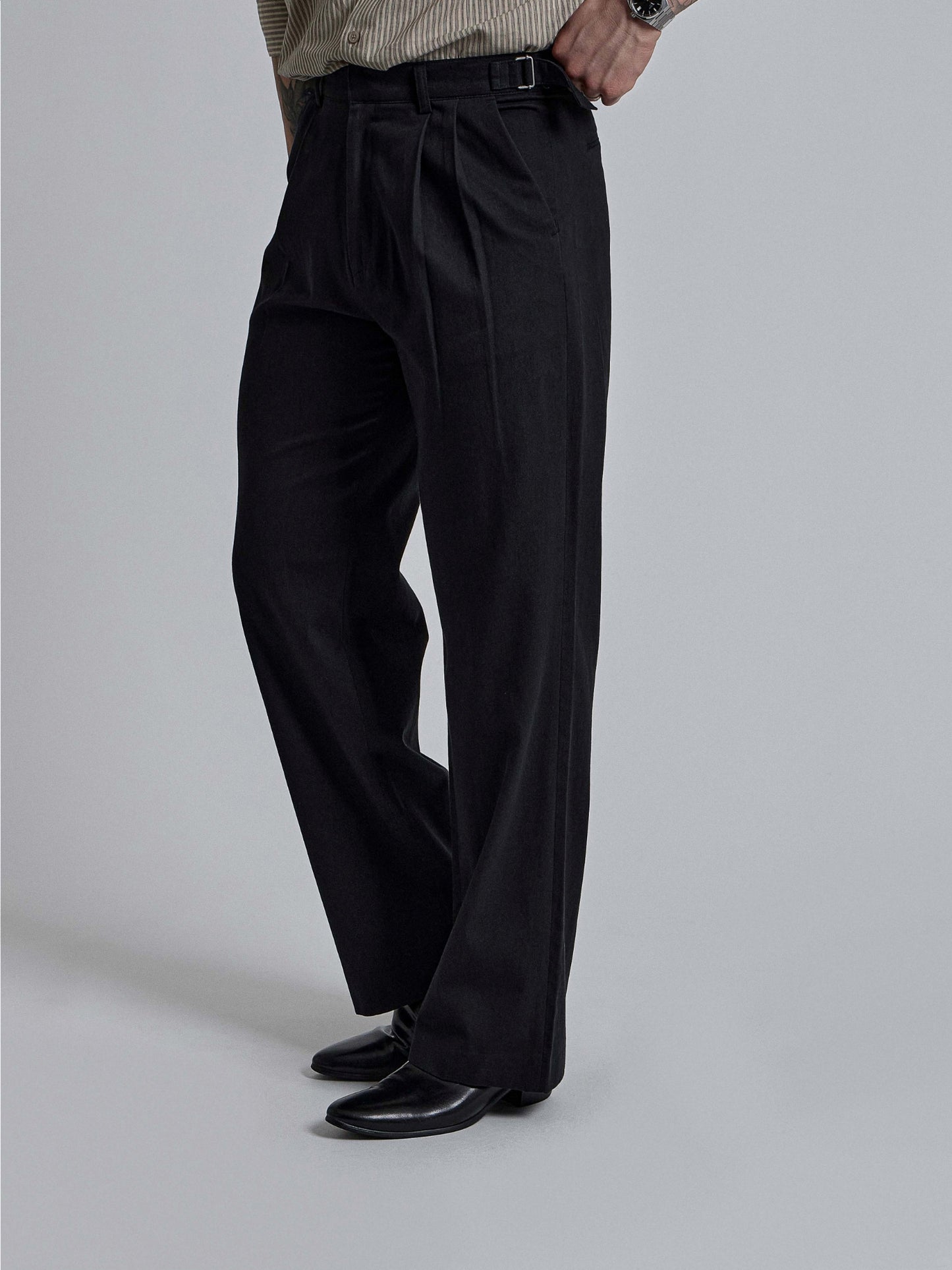 Puckered Wide Pants