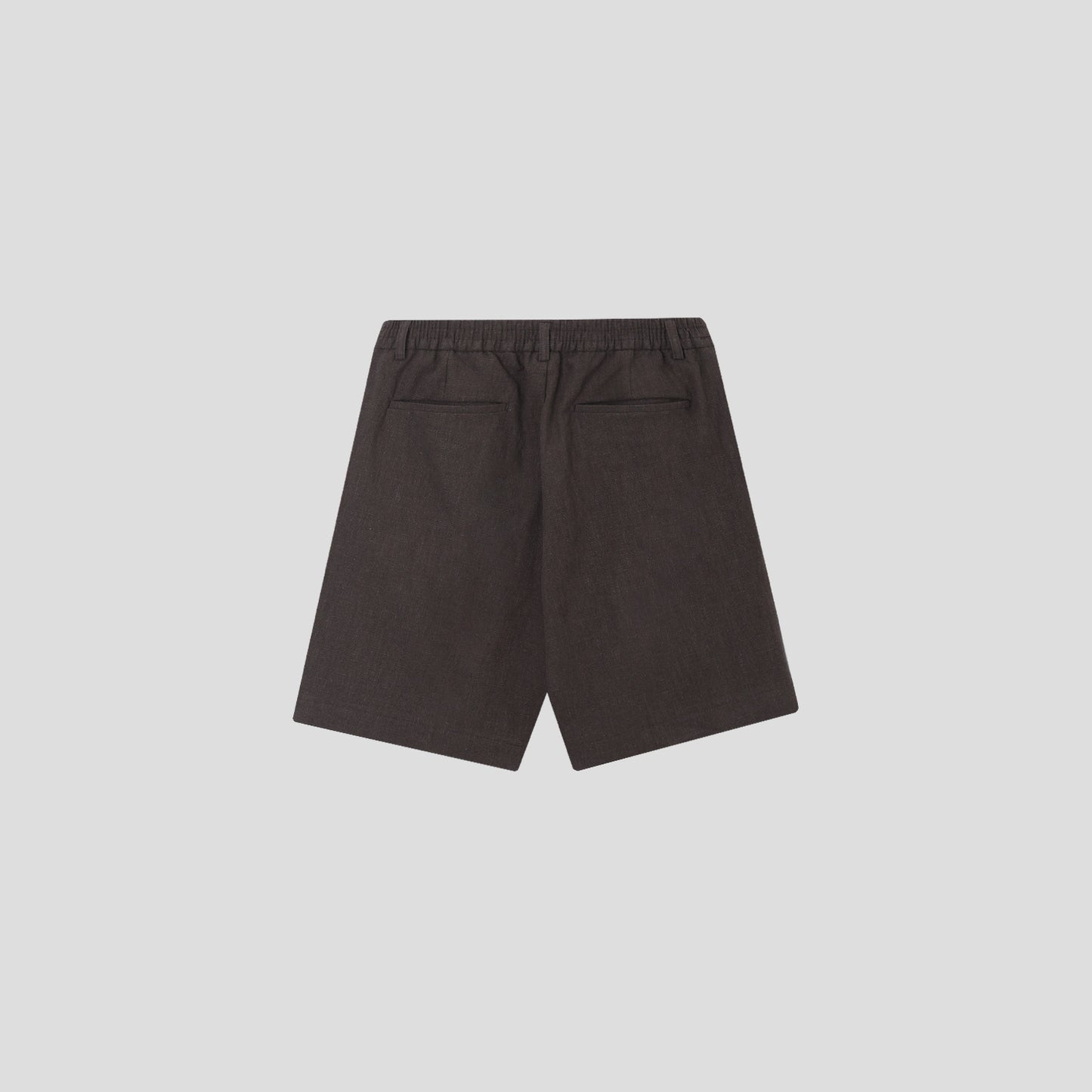 Linen Touch Pleated Half Shorts