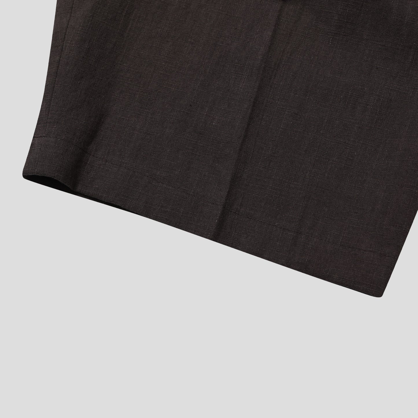 Linen Touch Pleated Half Shorts