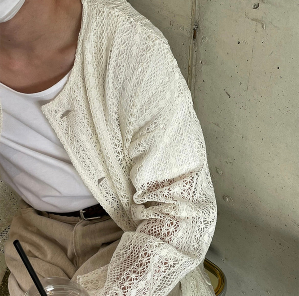 Pigment-Washed Nylon Shirt Jacket