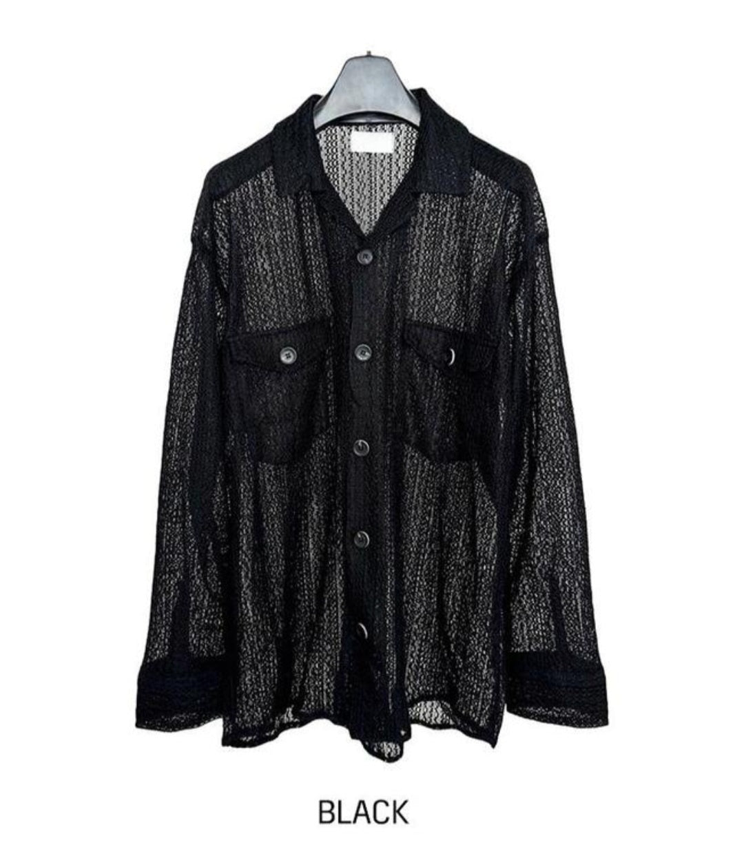 Pigment-Washed Nylon Shirt Jacket