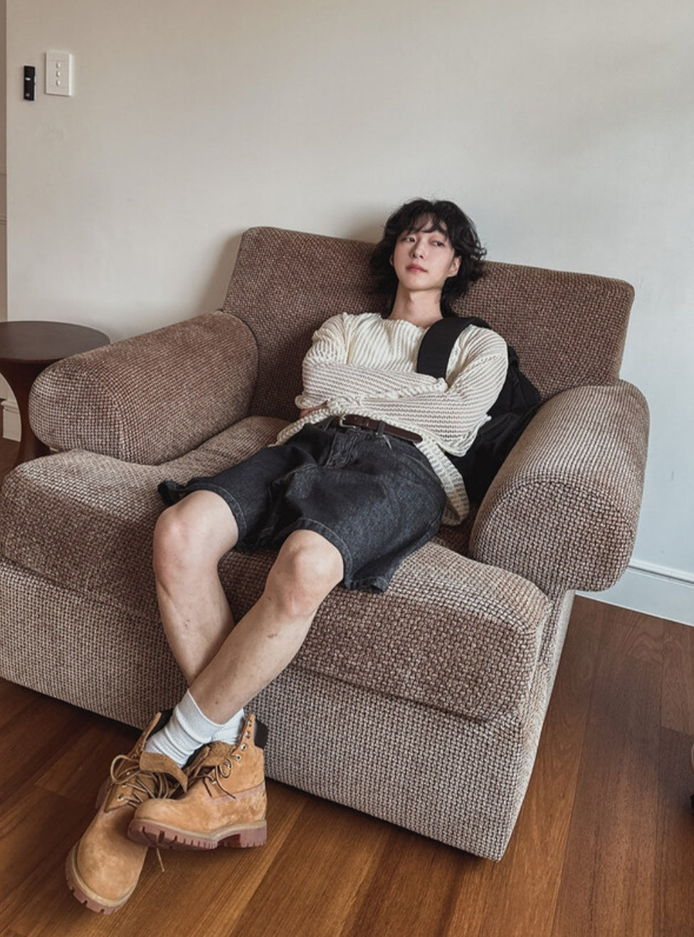 Pigment-Washed Nylon Shirt Jacket