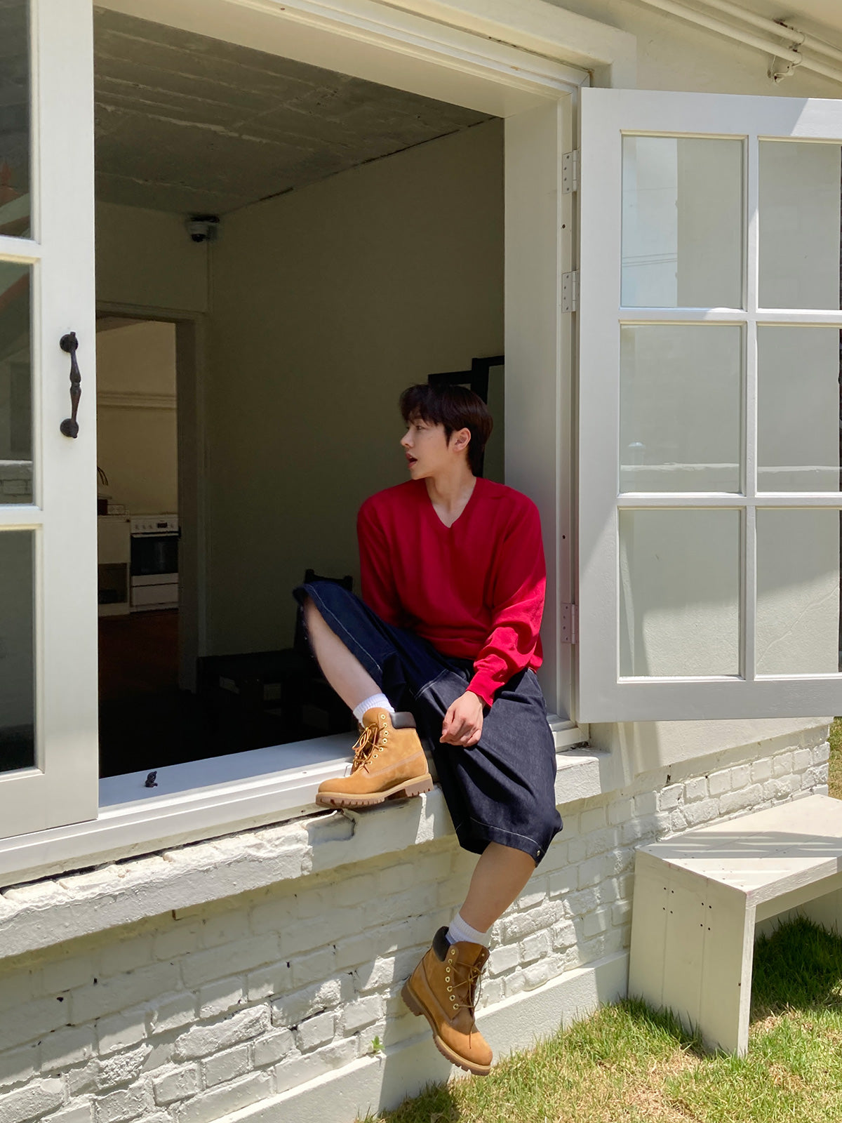 Pigment-Washed Nylon Shirt Jacket