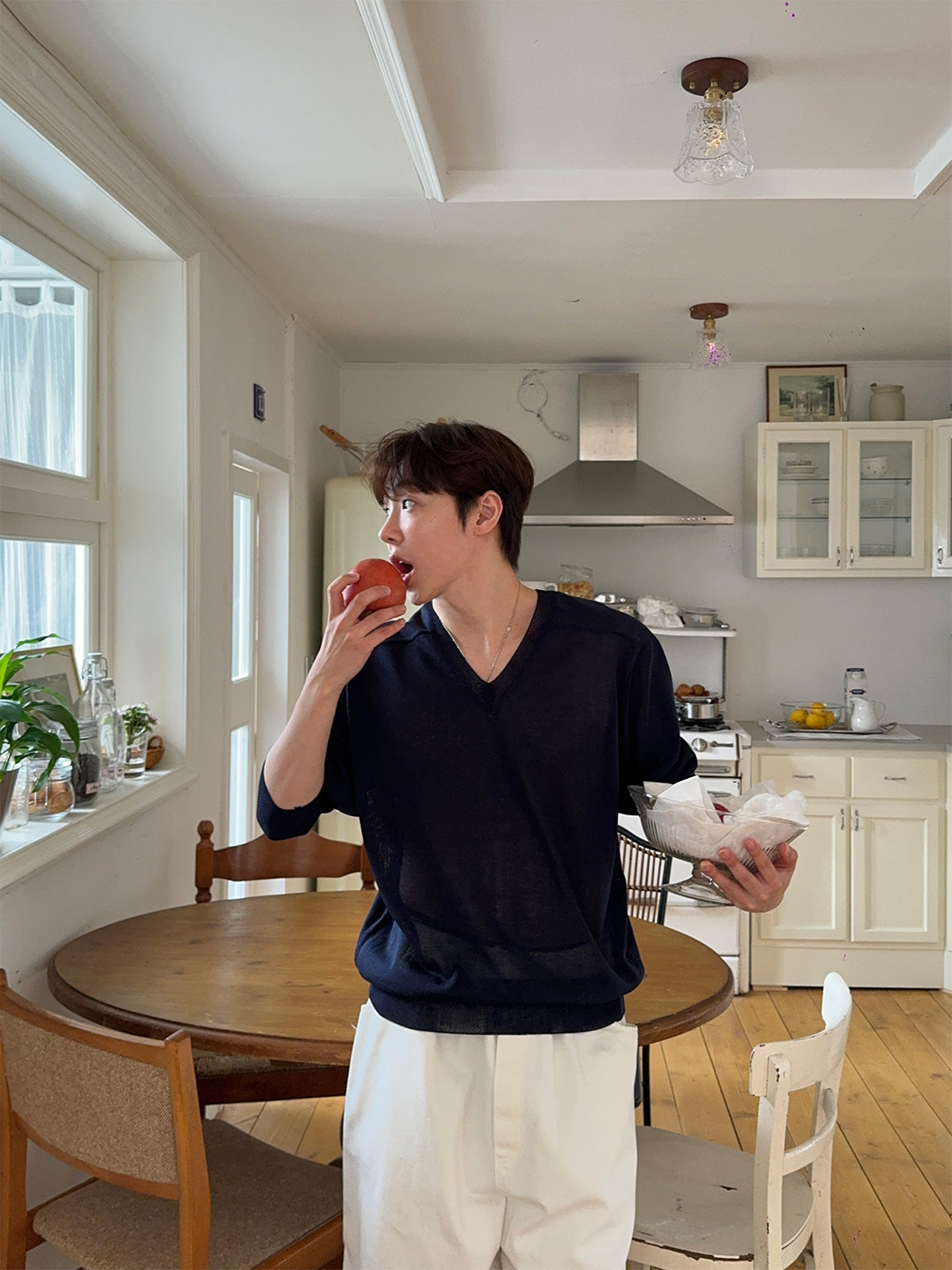 Pigment-Washed Nylon Shirt Jacket