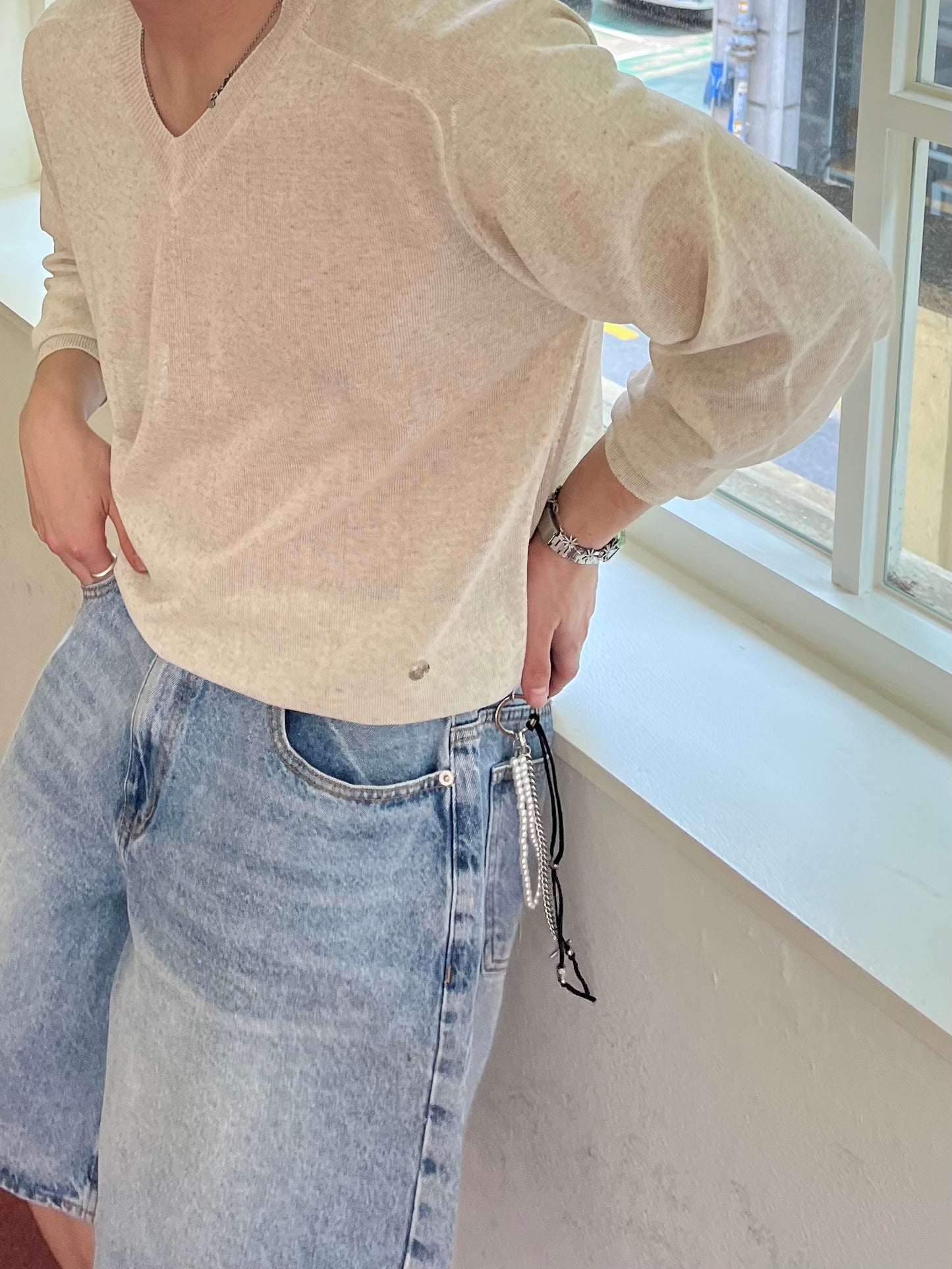 Pigment-Washed Nylon Shirt Jacket