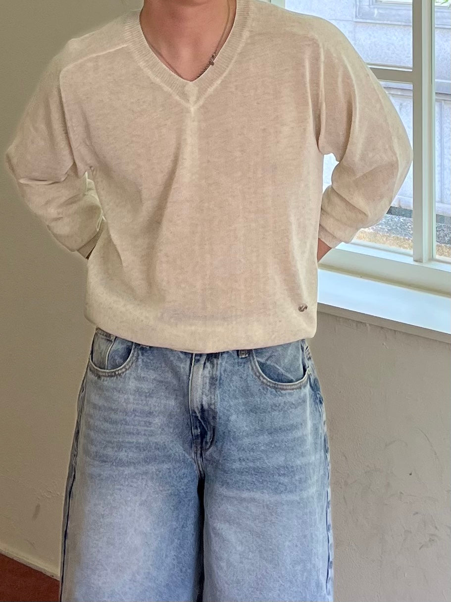 Pigment-Washed Nylon Shirt Jacket