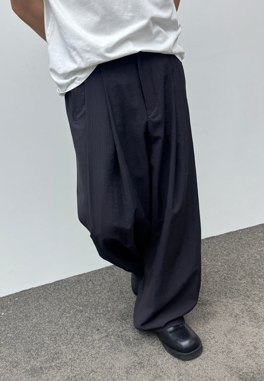 Fine Stripe Wide Slacks