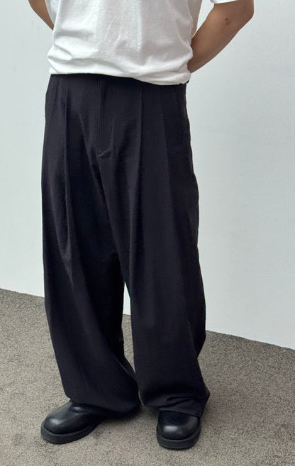 Fine Stripe Wide Slacks