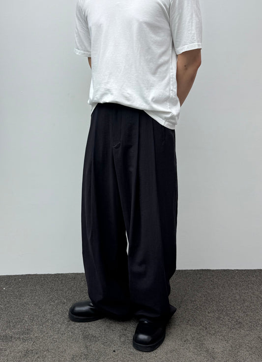 Fine Stripe Wide Slacks