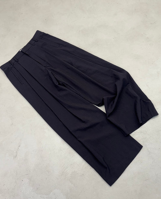 Fine Stripe Wide Slacks