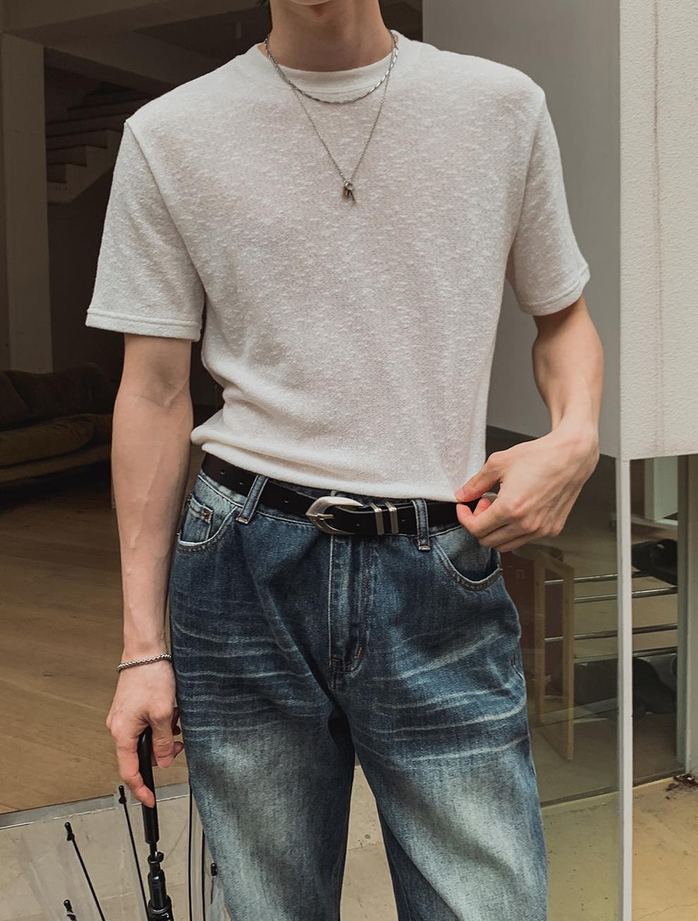 Soft Texture Basic T-Shirt