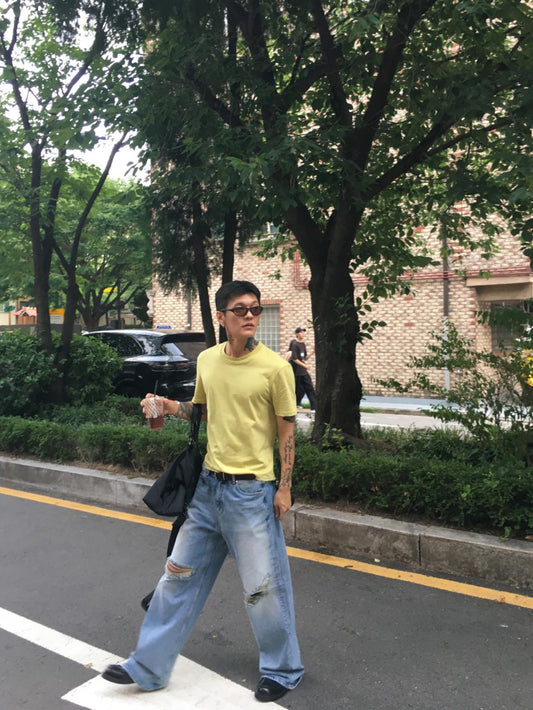Pigment-Washed Nylon Shirt Jacket