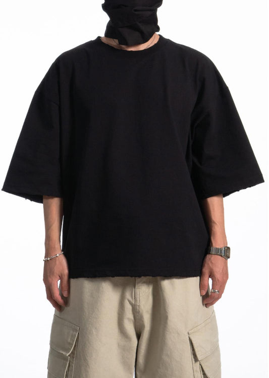 Raw Edge Oversized T-Shirt