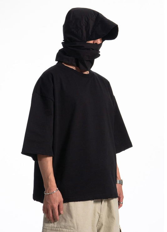 Raw Edge Oversized T-Shirt