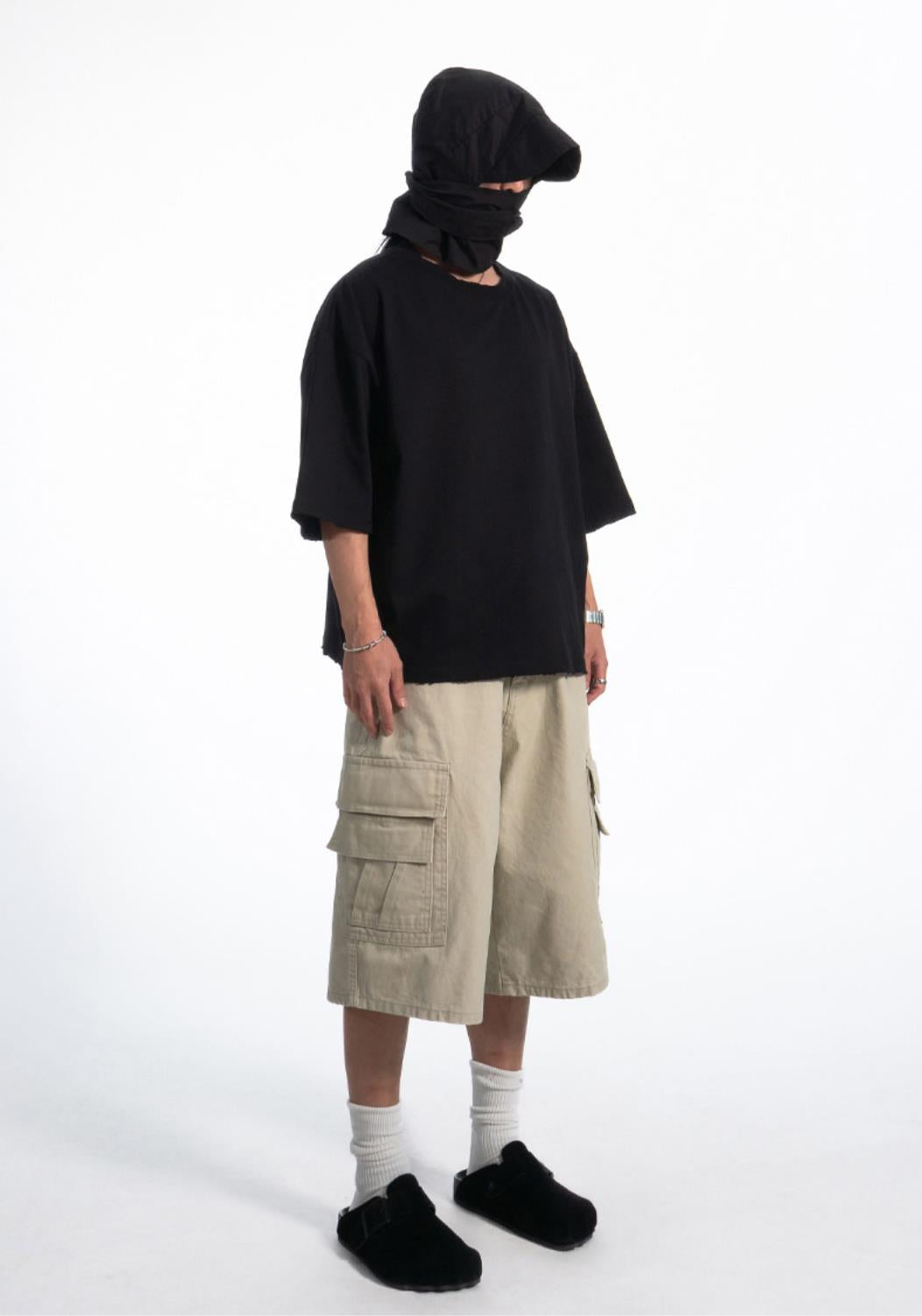 Raw Edge Oversized T-Shirt