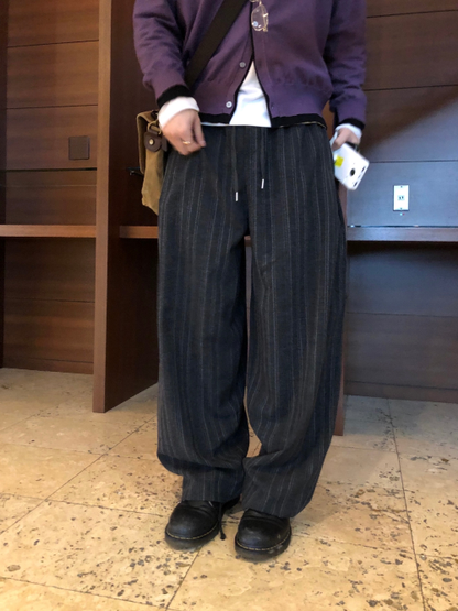 Randel Stripe Balloon Slacks