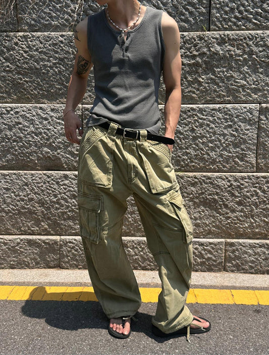 Bennett Waffle Henley Sleeveless