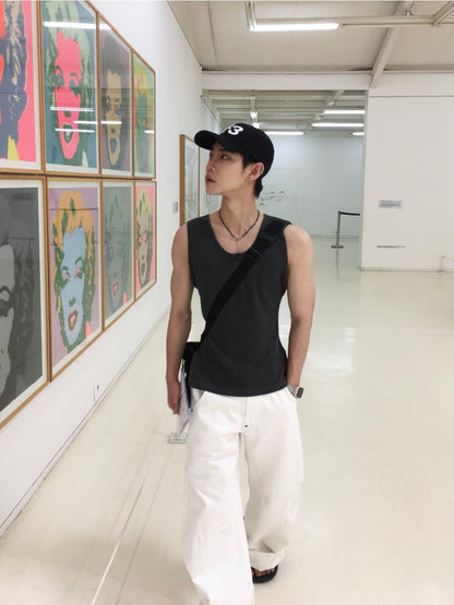 Bennett Waffle Henley Sleeveless