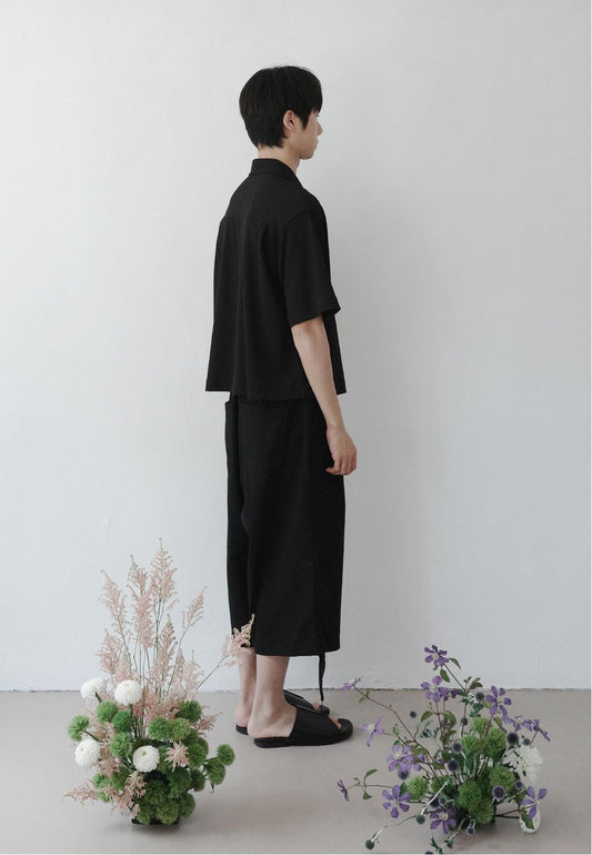 Marlow Waffle Open Collar Shirt