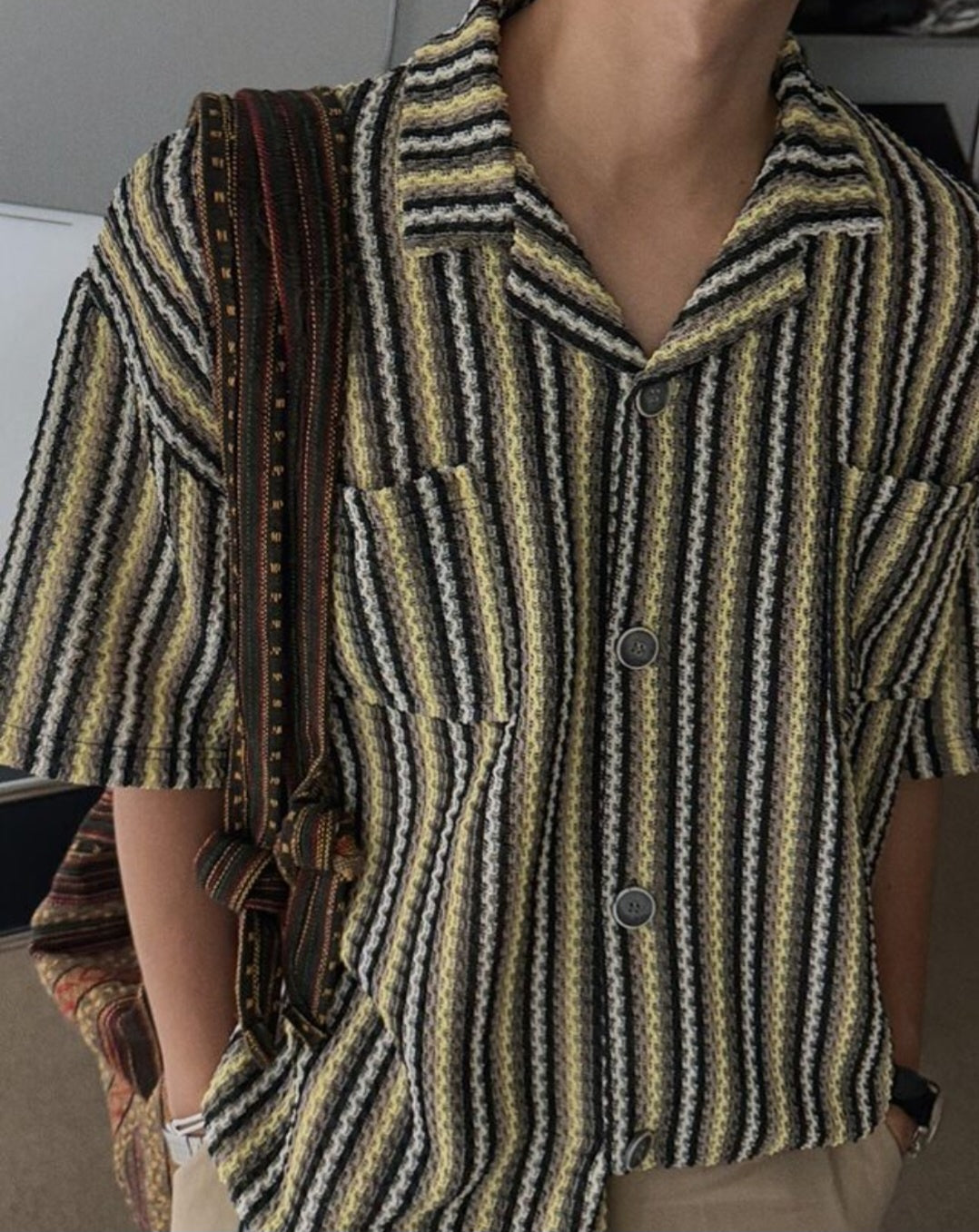 Lagoon Wave Crochet Shirt