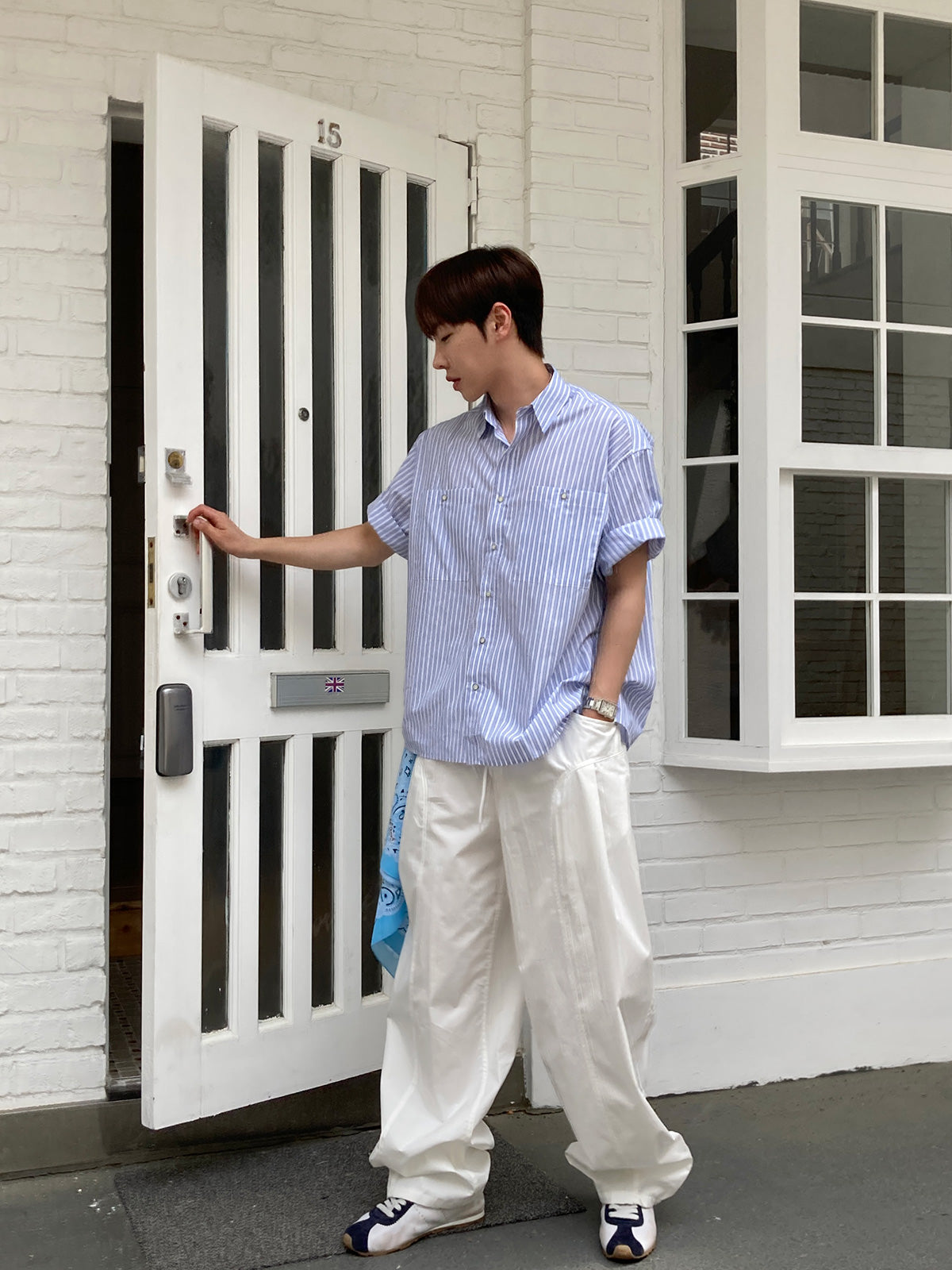 Coastal Stripe Half Shirt