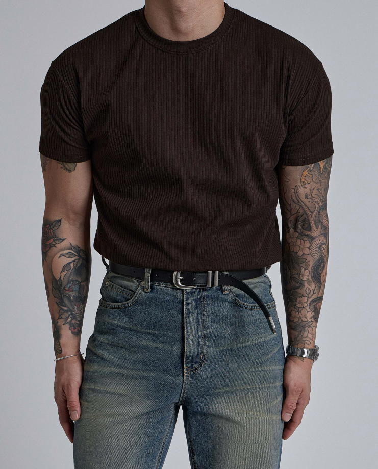 Essential Rib Slim Tee