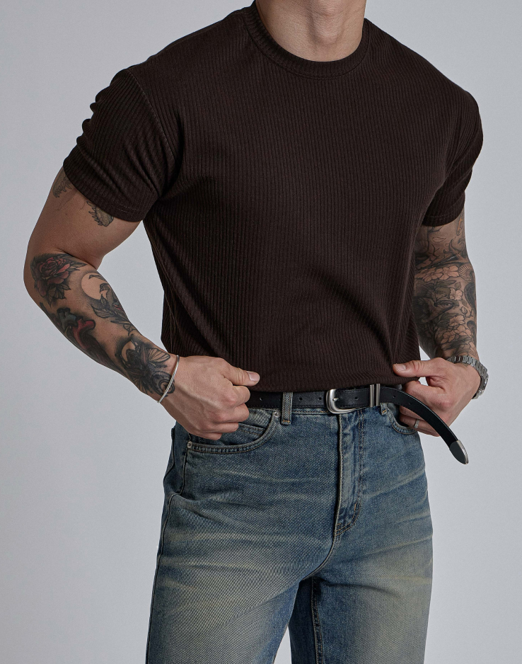 Essential Rib Slim Tee
