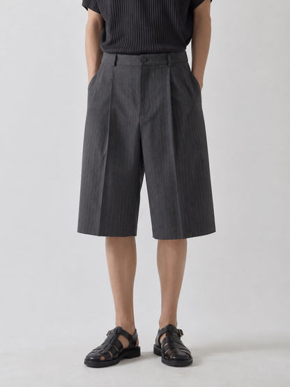 Stripe Bermuda Pants