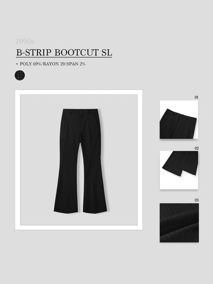 B-Strip Bootcut Slacks