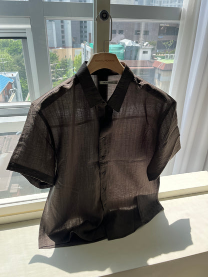 Viscose Semi Crop Shirt