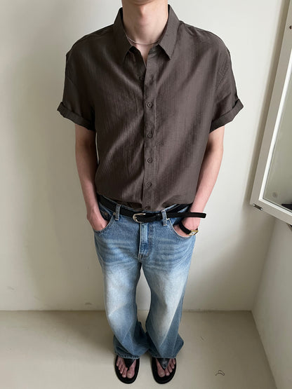 Viscose Semi Crop Shirt