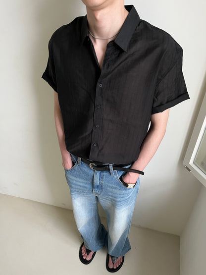 Viscose Semi Crop Shirt