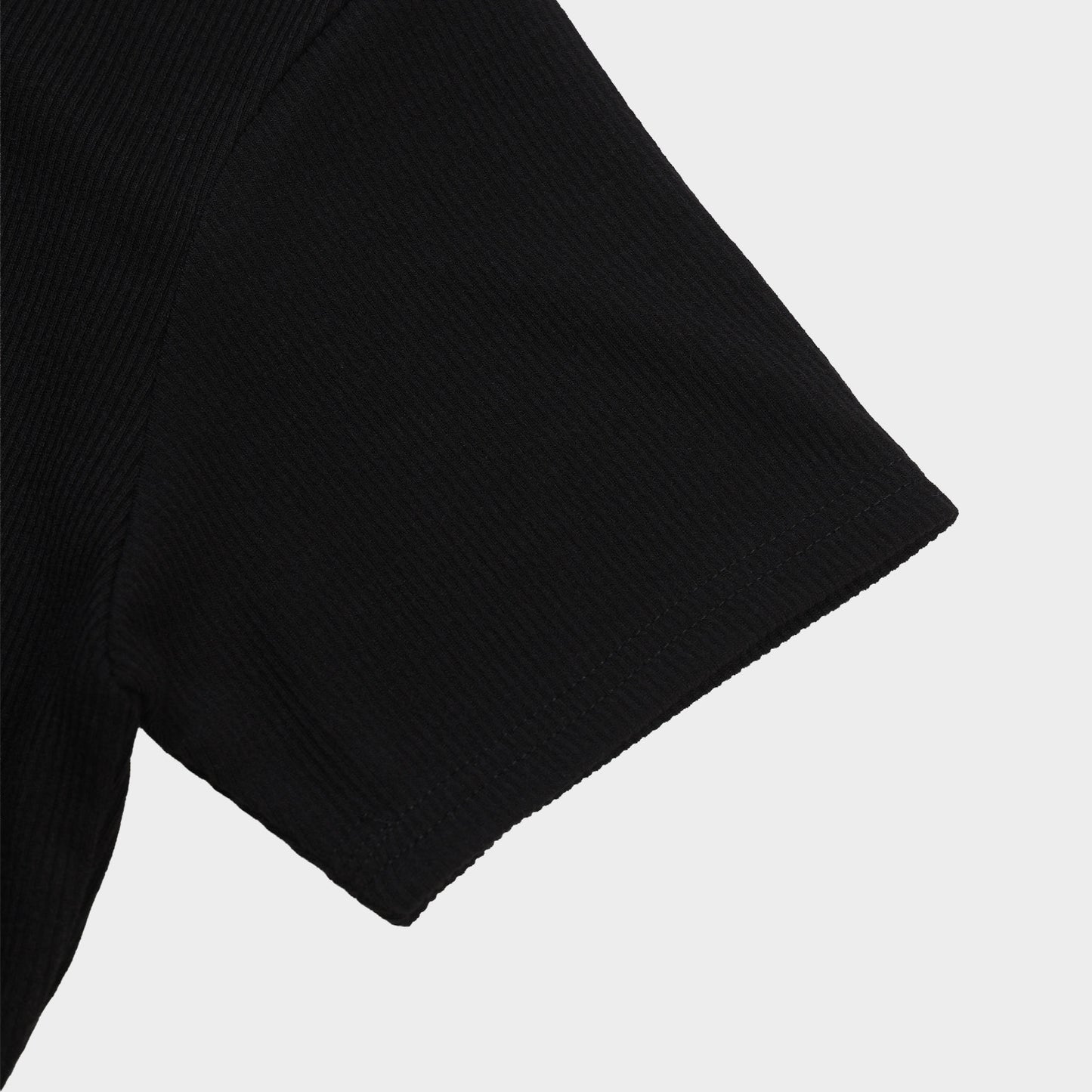 Soft Ribbed V-Neck Tee
