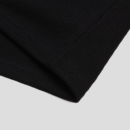Soft Ribbed V-Neck Tee