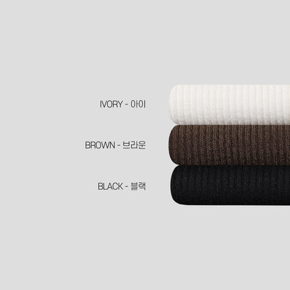 Soft Ribbed V-Neck Tee