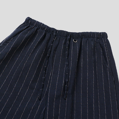 Linen Stripe String Pants
