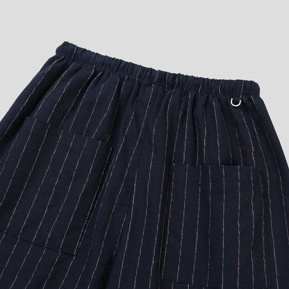 Linen Stripe String Pants