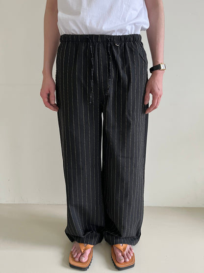 Linen Stripe String Pants