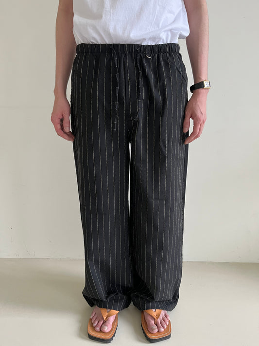 Linen Stripe String Pants