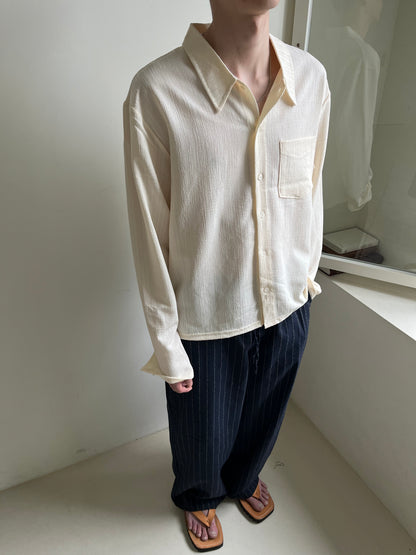 Stripe Resort Shirt Jacket