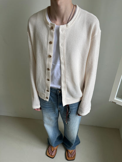 Linen Round Cardigan