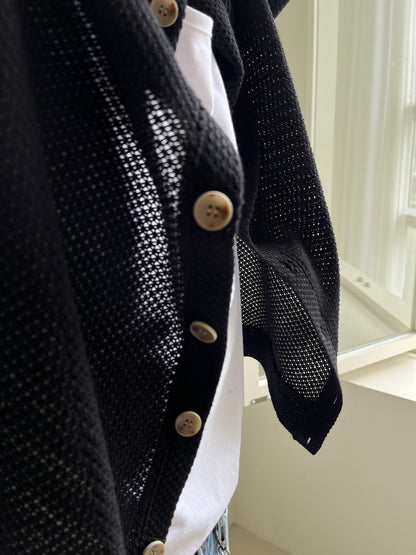 Linen Round Cardigan