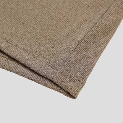 Linen Knit Henley Neck Tee