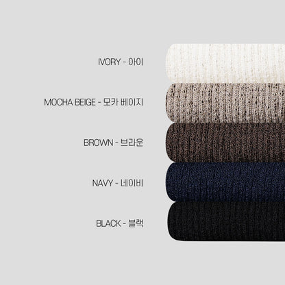 Linen Knit Henley Neck Half Tee