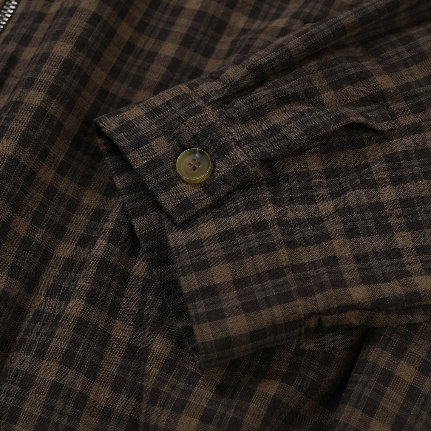 Glen Check Zip-Up Jacket