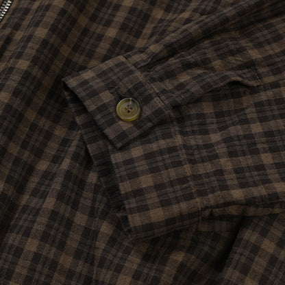 Glen Check Zip-Up Jacket