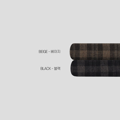 Glen Check Zip-Up Jacket