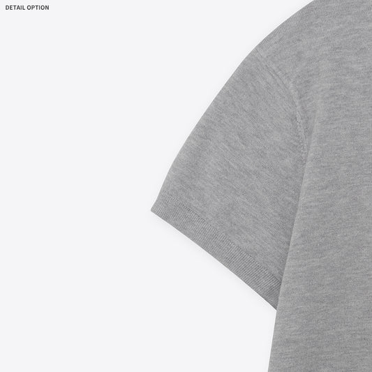 Muscle Fit Project Henley Neck Short Sleeve Knit